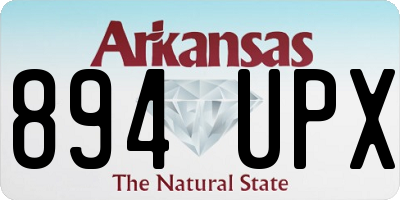 AR license plate 894UPX