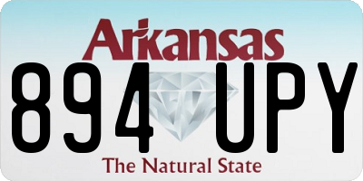 AR license plate 894UPY