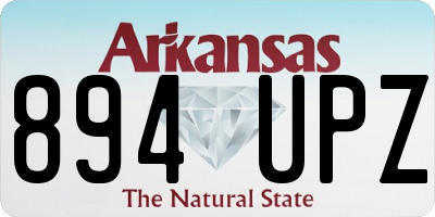 AR license plate 894UPZ
