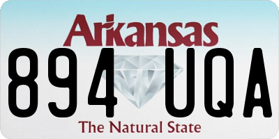 AR license plate 894UQA