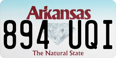 AR license plate 894UQI