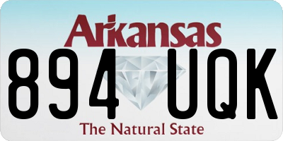AR license plate 894UQK