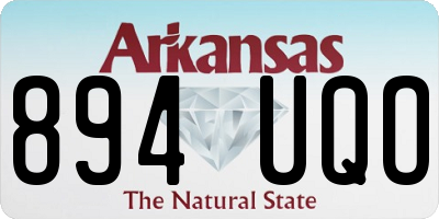 AR license plate 894UQO