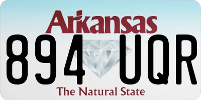 AR license plate 894UQR