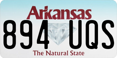 AR license plate 894UQS