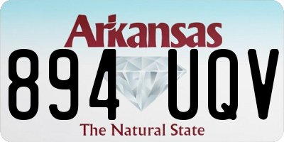 AR license plate 894UQV