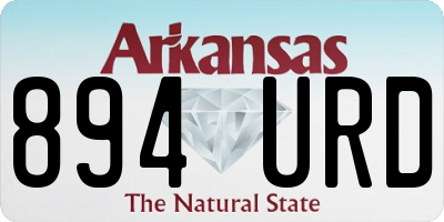 AR license plate 894URD