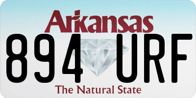 AR license plate 894URF
