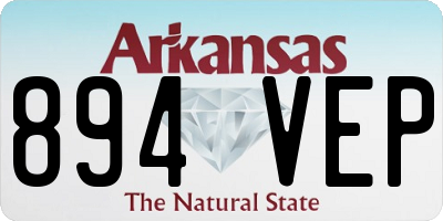 AR license plate 894VEP