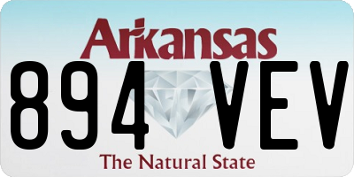 AR license plate 894VEV