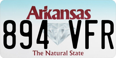 AR license plate 894VFR