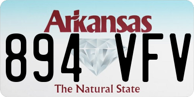 AR license plate 894VFV