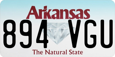 AR license plate 894VGU