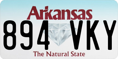 AR license plate 894VKY