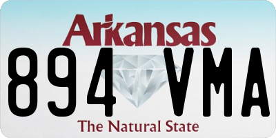 AR license plate 894VMA