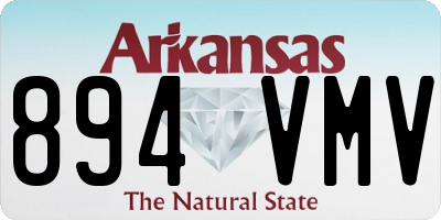 AR license plate 894VMV