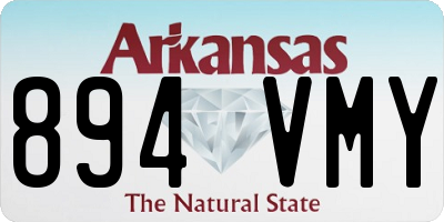 AR license plate 894VMY