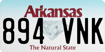AR license plate 894VNK