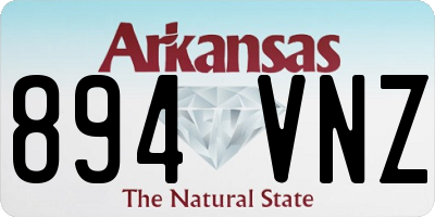 AR license plate 894VNZ