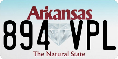 AR license plate 894VPL