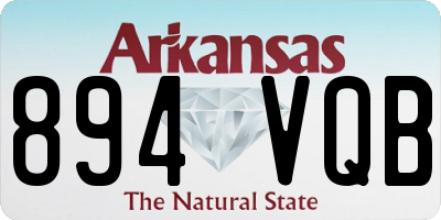 AR license plate 894VQB