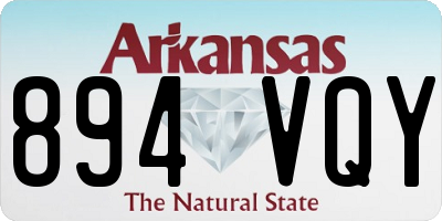 AR license plate 894VQY