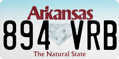 AR license plate 894VRB