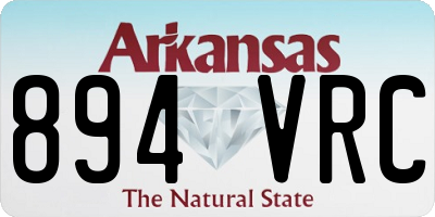 AR license plate 894VRC