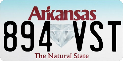 AR license plate 894VST