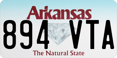 AR license plate 894VTA