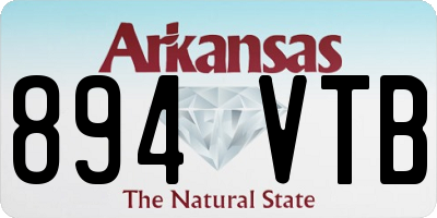AR license plate 894VTB