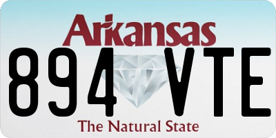 AR license plate 894VTE