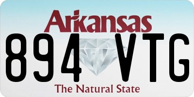 AR license plate 894VTG