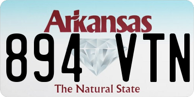 AR license plate 894VTN
