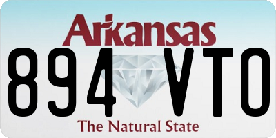 AR license plate 894VTO