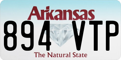 AR license plate 894VTP