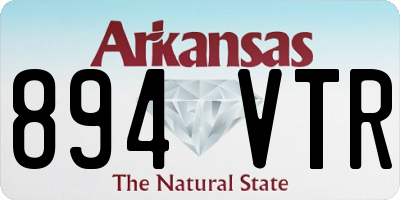 AR license plate 894VTR