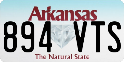 AR license plate 894VTS