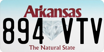 AR license plate 894VTV