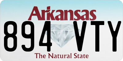 AR license plate 894VTY