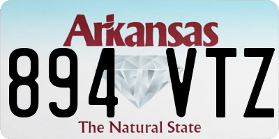 AR license plate 894VTZ