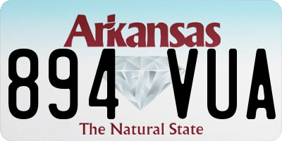 AR license plate 894VUA