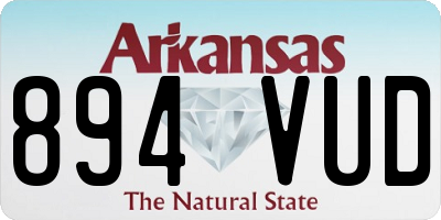 AR license plate 894VUD