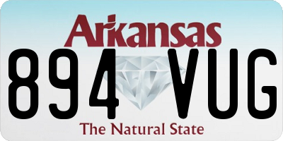 AR license plate 894VUG