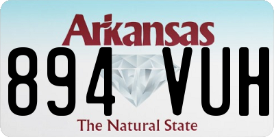AR license plate 894VUH