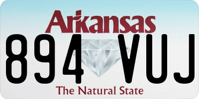 AR license plate 894VUJ
