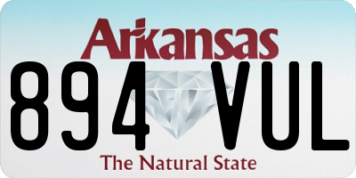 AR license plate 894VUL