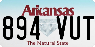 AR license plate 894VUT