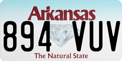 AR license plate 894VUV