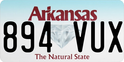 AR license plate 894VUX